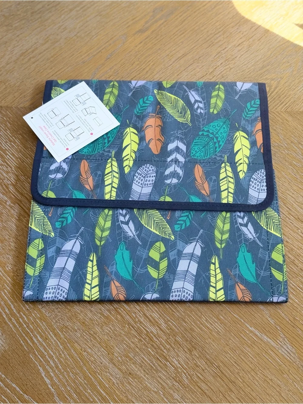 thirty-one Falling Feather Print Storage Box - collapsible nwt set of 2